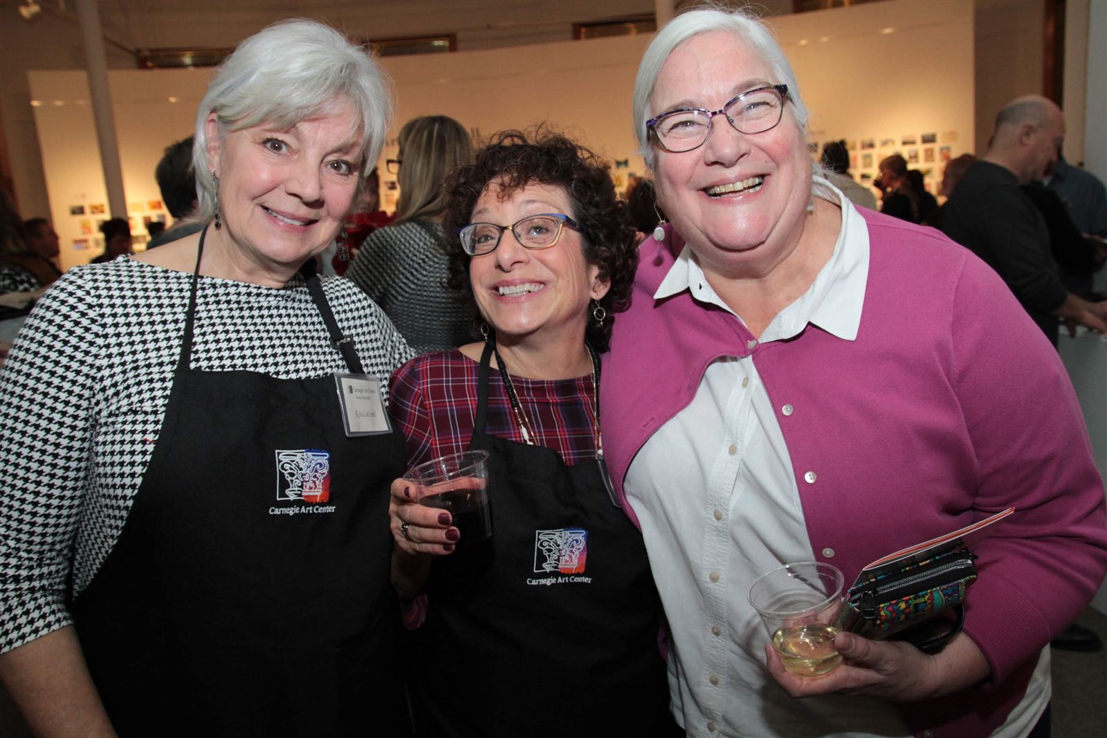 Smiles at Art Off the Wall in Carnegie Art Center